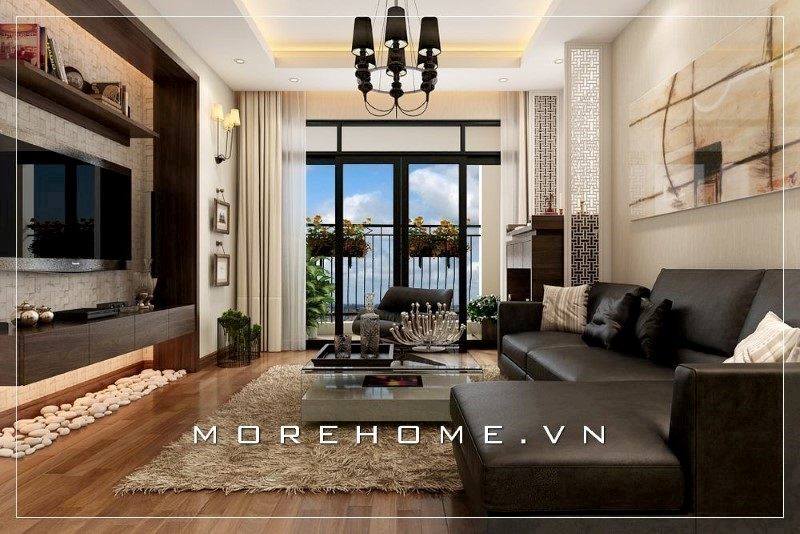 Sofa bọc da màu đen bọc nệm êm ái mang đến sự sang trọng, không khí ấm cúng cho không gian sống của mỗi gia đình.